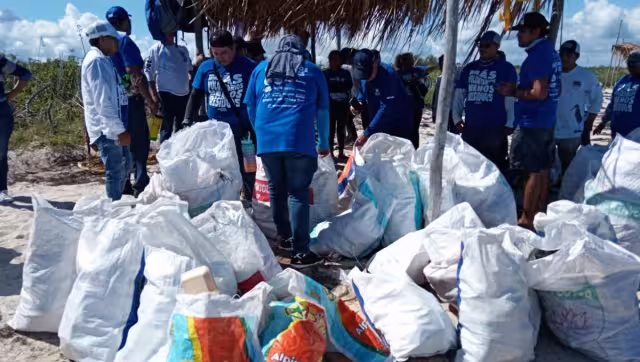 La mayor recolección de desechos consistió en basura en general con 3 mil 108 kilogramos