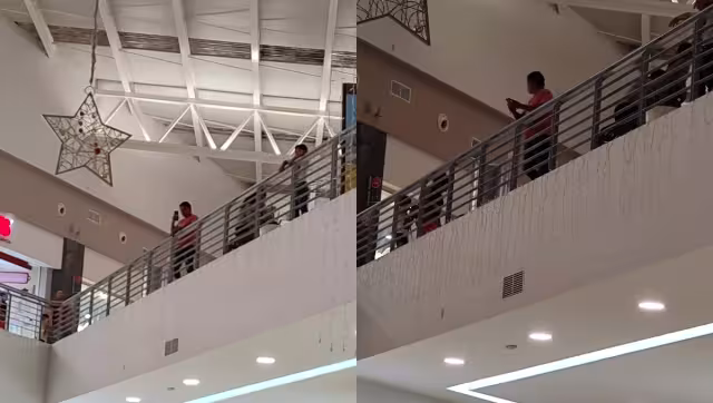 La joven reportó al hombre y salieron del lugar