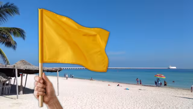 Izan la bandera amarilla en Puerto Progreso