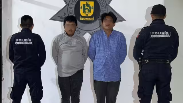 Los dos jóvenes fueron entregados a la Fiscalía de Yucatán