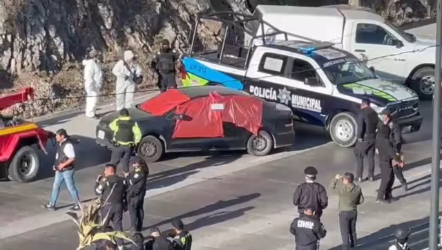 Las autoridades acordonaron el área en Puebla