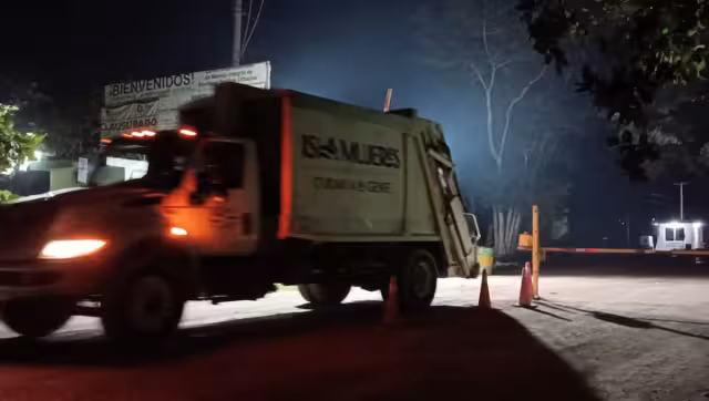 Al parecer los restos llegaron en un camión recolector de basura