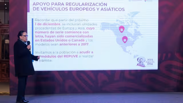 Rosa Icela Rodríguez, titular de la SSPC, informó que desde marzo de 2022 se han regularizado 1.9 millones de autos usados de procedencia extranjera.