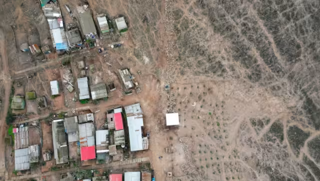 Así se ve desde las alturas parte del muro. Foto: Especial