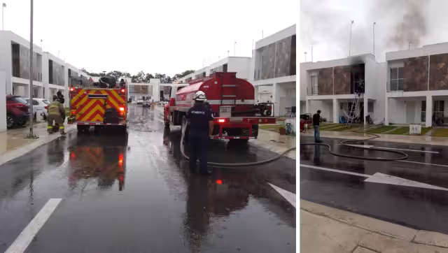 No se registraron más que perdidas materiales en el incendio