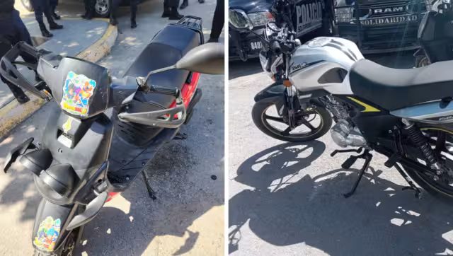 Dos de las motos fueron recuperadas cerca del fraccionamiento Villas del Sol