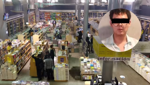 Fueron al menos 8 libros los que intentó llevarse sin pagar