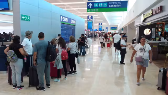 Este jueves, se reportan 570 operaciones en el aeropuerto de Cancún