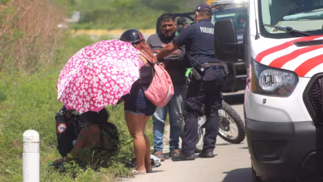Un vehículo que se les cerró el paso en la curva provocó el accidente