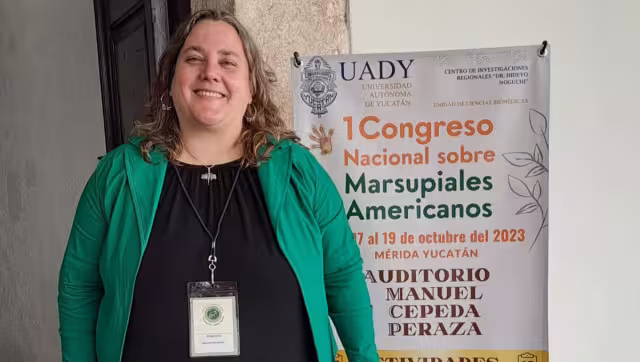 La investigadora explicó que las zarigüeyas funcionan como un puente entre la vida silvestre y el entorno