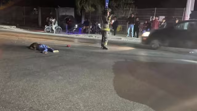 Bomberos auxiliaron al hombre lesionado