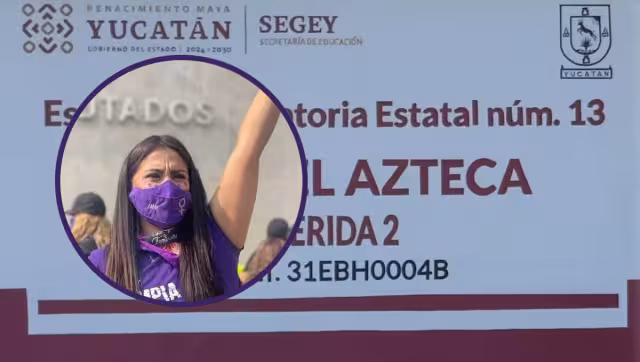 La activista Olimpia Coral envió apoyo a las estudiantes del Plantel Azteca Mérida 2