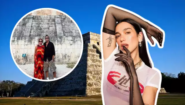 Dukagjin y Anesa Lipa, padres de la cantante Dua Lipa en Chichén Itzá