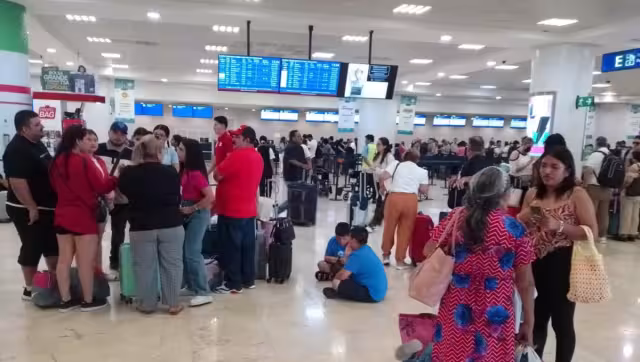 En la Terminal Dos se vio el clásico ajetreo de los pasajeros que ya partían a sus lugares de origen