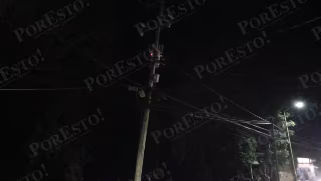 Un corto circuito en un transformador de la CFE provocó un apagón en la colonia Fátima.