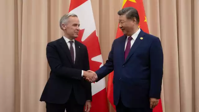Mark Carney, primer ministro de Canadá y Xi Jinping, presidente de la República Popular  China
