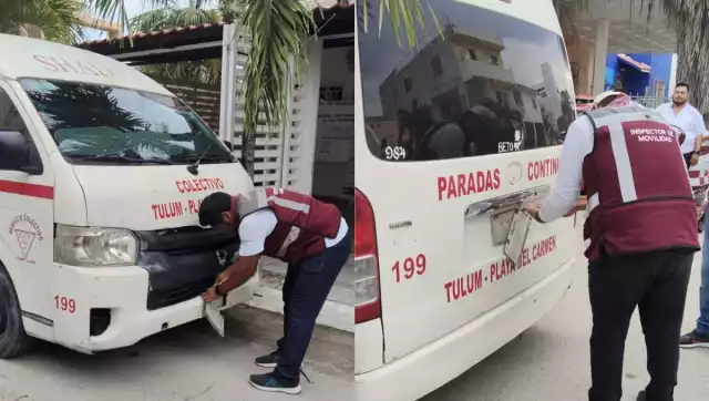 Autoridades y sindicato sancionan riña de choferes en zona hotelera de Tulum