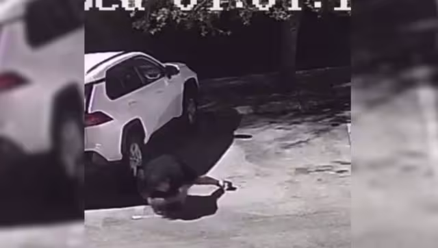 La escena fue grabada por las cámaras de seguridad de la zona. Foto: Especial