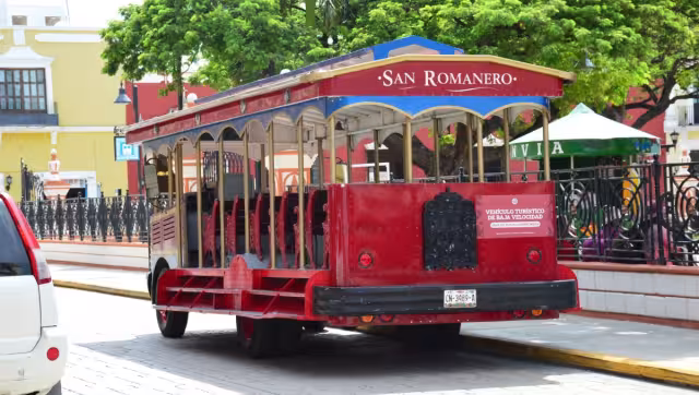 Los tranvías en Campeche recorren cinco rutas