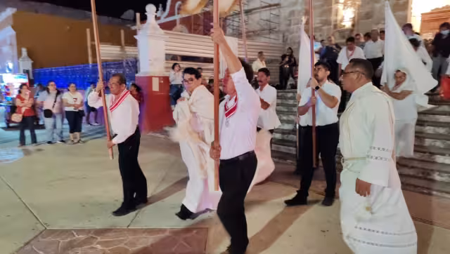 La procesión representa el momento en el que Jesús es aprendido por los soldados