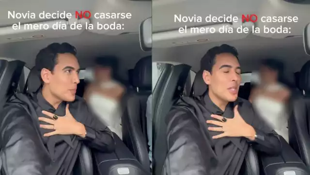 Influencer graba el momento en que una novia canceló su boda minutos antes de subir al altar