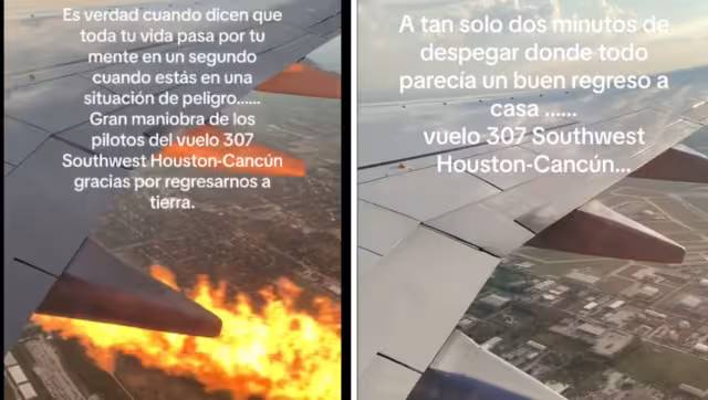 El avión regresó al aeropuerto de Houston a pocos minutos del despegue