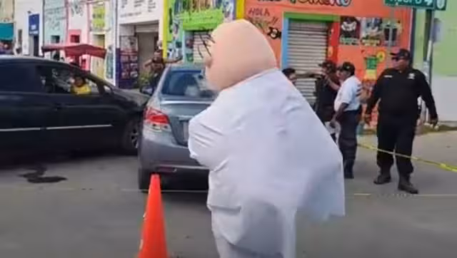 El incidente sobre la calle  32 se hizo viral en redes.