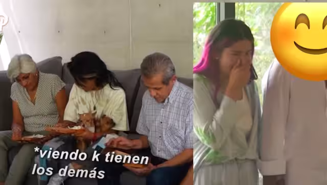 La reacción de la famila Polinesia. Foto: Especial