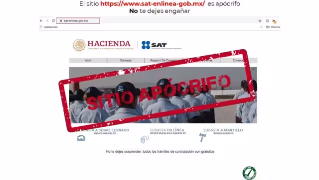 El SAT advirtió a los contribuyentes de sitios falsos