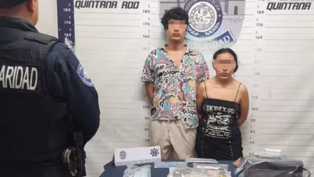 Los jóvenes fueron detenidos sobre la avenida 25
