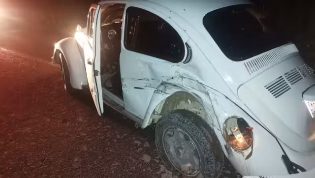 El conductor de la combi se dio a la fuga