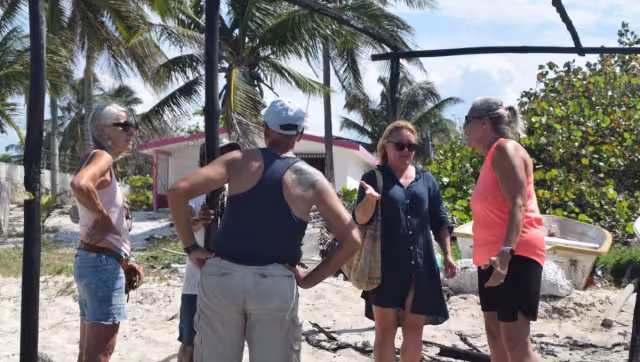 La palapa fue quemada en Chelem