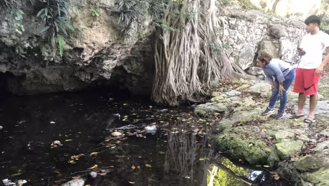 En un recorrido se observó una acumulación considerable de desechos, principalmente plástico, PET y unicel, atribuidos al tianguis cercano al área