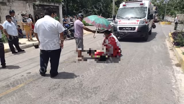 Los hechos se registraron en la avenida Constituyentes por la calle 53 de la colonia Constituyentes