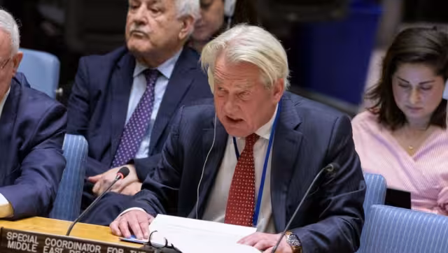 Tor Wennesland, coordinador especial de la ONU para el Proceso de Paz en Oriente Medio