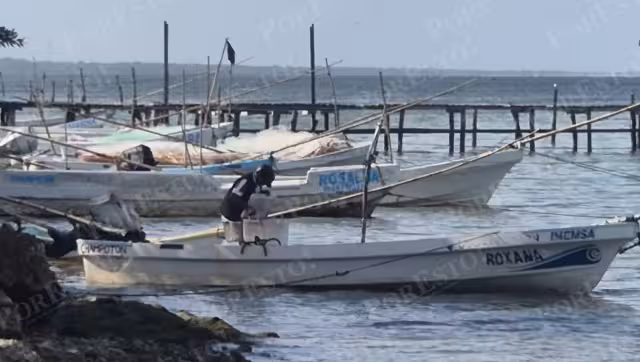 El puerto de Champotón permanece cerrado a la navegación ribereña por el evento de “norte” derivado del Frente Frío 16.