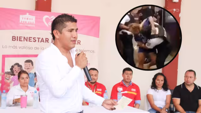 La esposa del Alcalde se agarró a empujones y jalones con la Policía Turística