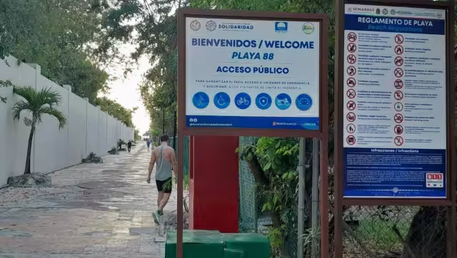 Este proceso es para evitar que lleven botellas de vidrio u otro artículo que pudiera generar algún problema en el litoral.