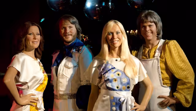 Con sus ocho discos y unos 40 sencillos, ABBA pasó de ser una pequeña banda sueca a un grupo legendario que ha sobrevivido a todas las modas. Foto: AFP