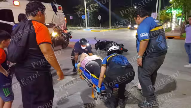 Motociclista hospitalizada tras choque en la Periférica Norte