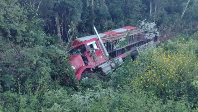 A pesar de la magnitud del accidente, afortunadamente no se reportaron víctimas.