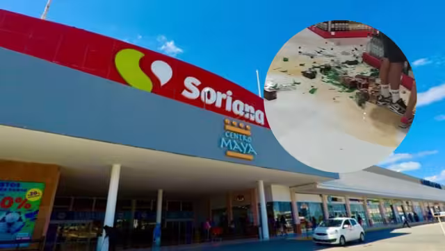 El video de unos jóvenes que tiraron botellas en un Soriana de Playa del Carmen si hizo viral en TikTok