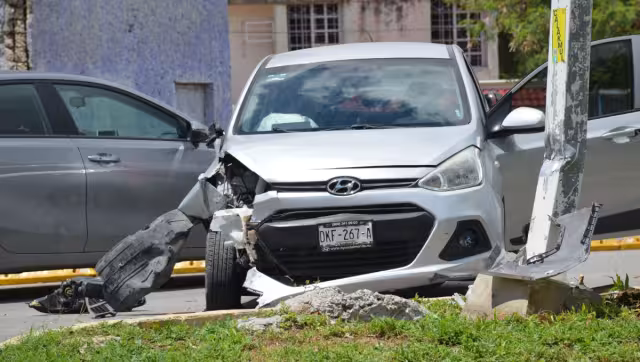 El accidente dejó 45 mil pesos en daños materiales