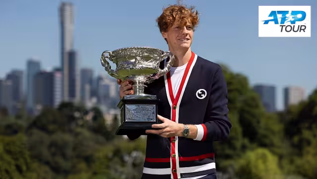 Si bien los primeros cuatro están ajustados en la parte más alta, el que más estiró la diferencia fue Sinner, que después de ganar Melbourne, sigue cuarto adelante de Rublev

