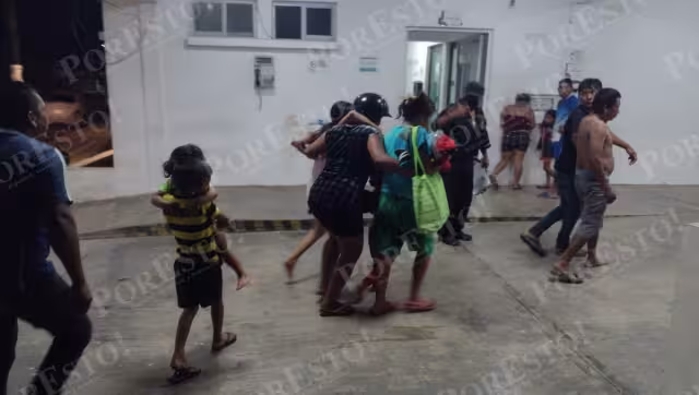 Fueron trasladados al nosocomio a dos adultos y dos menores que se encontraban intoxicados por inhalación de humo que se desprendía de un generador de energía eléctrica