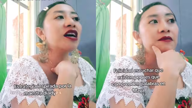 La maestra ha recibido felicitaciones por su dinámica en maya