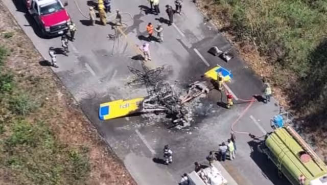 Un fallo en el motor habría causado el incendio de la avioneta