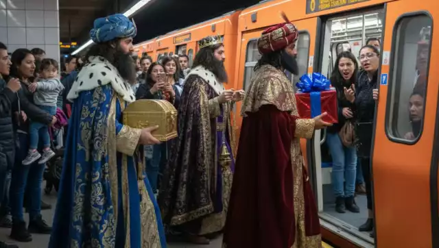 La tradición indica que Melchor, Gaspar y Baltasar llegan durante la madrugada del 6 de enero