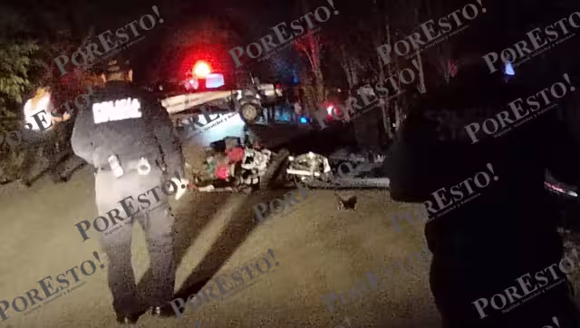 Así terminaron las motos en la carretera