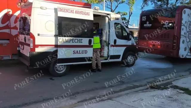 Pasajeros alertan y evitan tragedia en camión urbano de Campeche